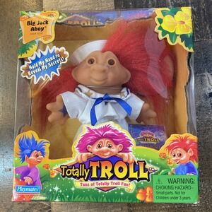 NEW Playmates Totally Troll Big Jack Ahoy Life Preserver & Passport 2001 Vintage
